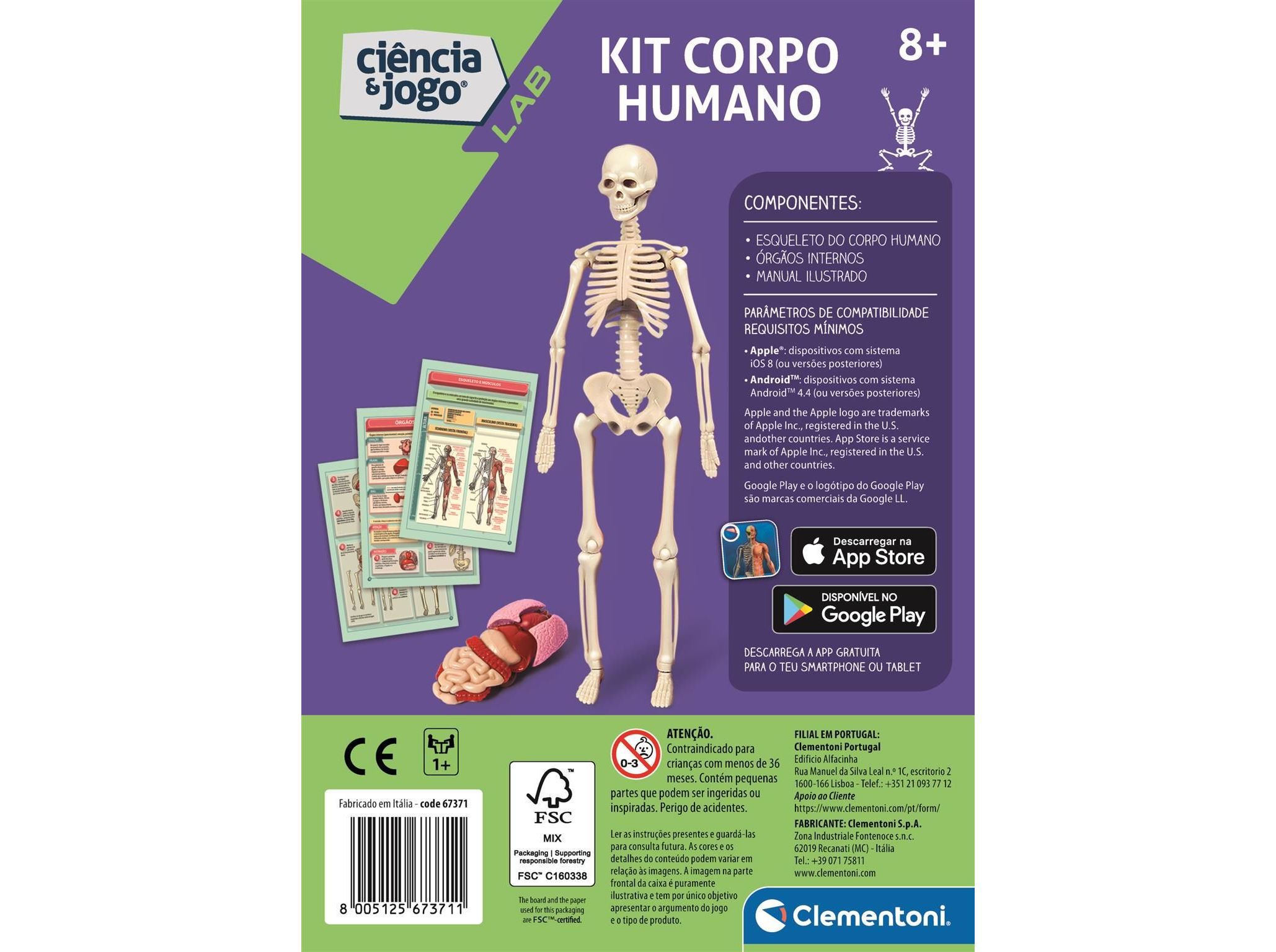 KIT DO CORPO HUMANO&nbsp;CLEMENTONI image number 1
