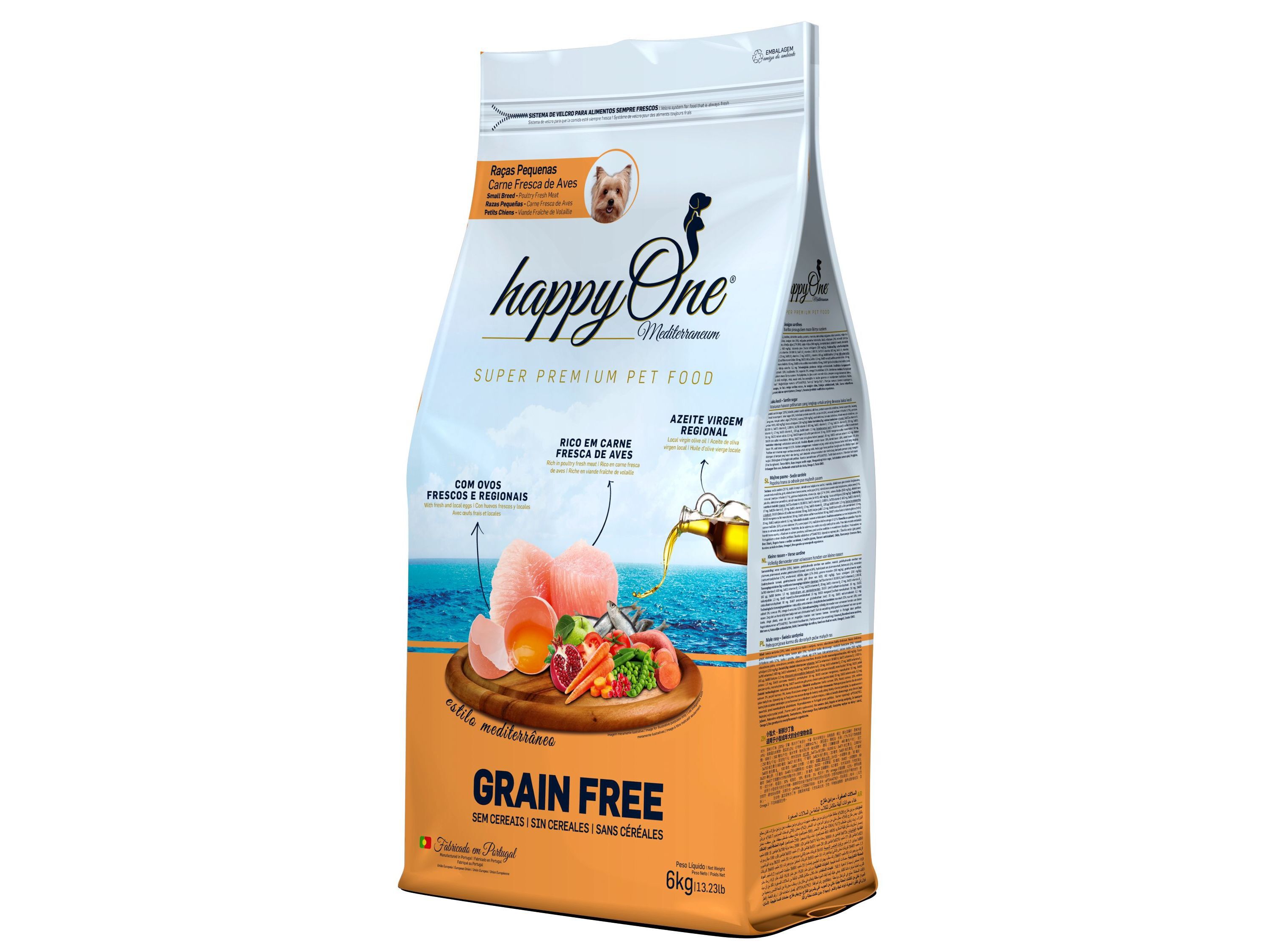 RA&Ccedil;&Atilde;O PARA C&Atilde;O HAPPYONE MEDITERRANEUM RA&Ccedil;AS PEQUENAS 6KG image number 1