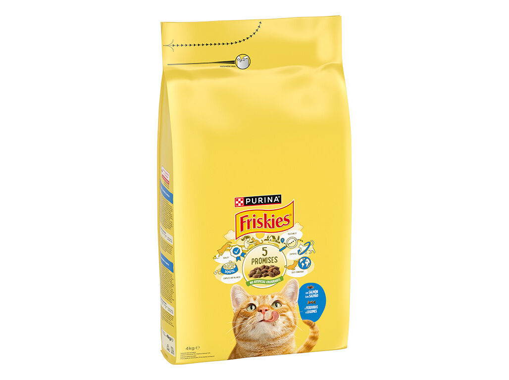 RA&Ccedil;&Atilde;O GATO FRISKIES SALM&Atilde;O 4KG image number 1