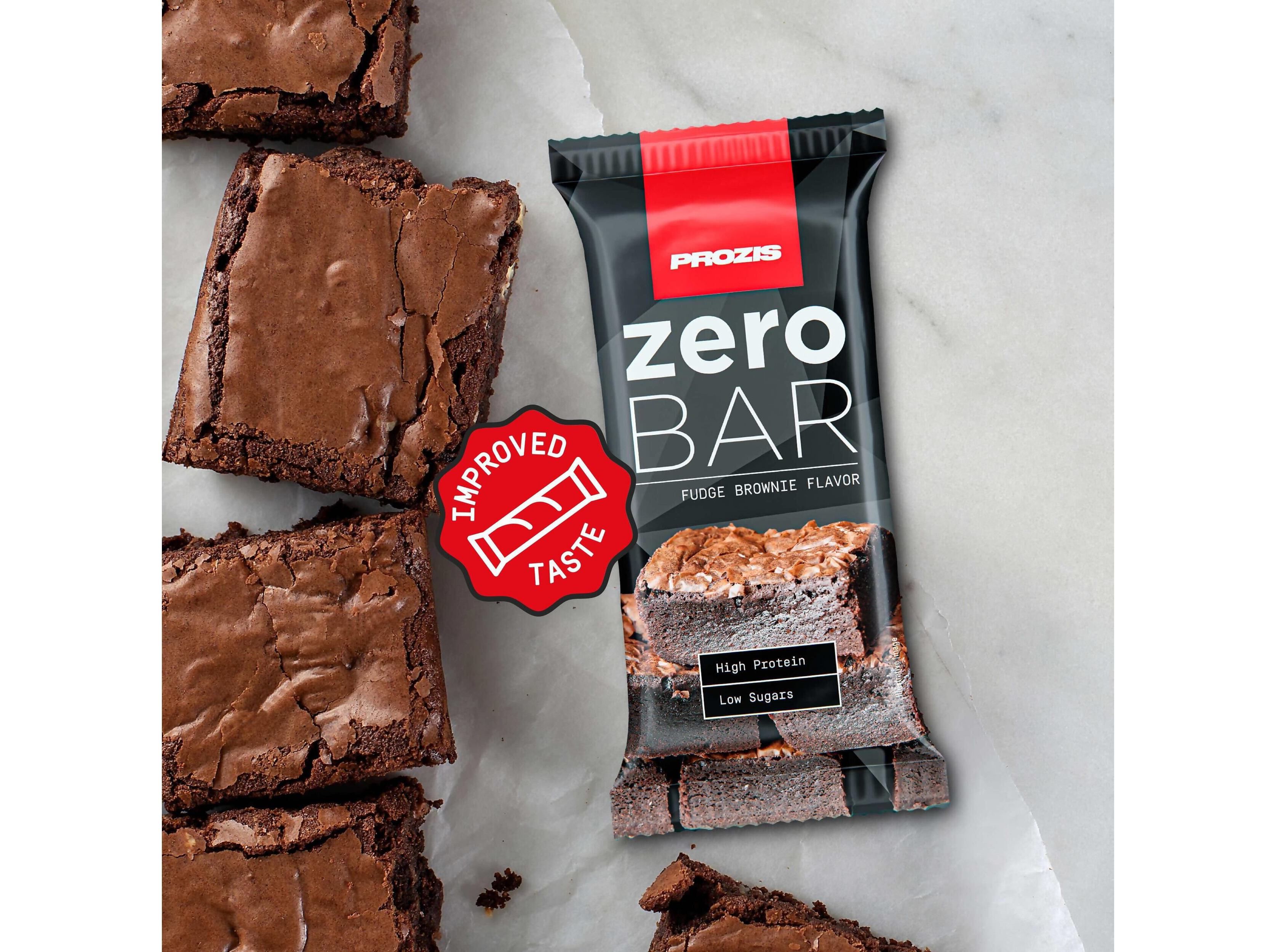 BARRA ZERO BAR PROZIS FUDGE BROWNIE 40 G image number 1