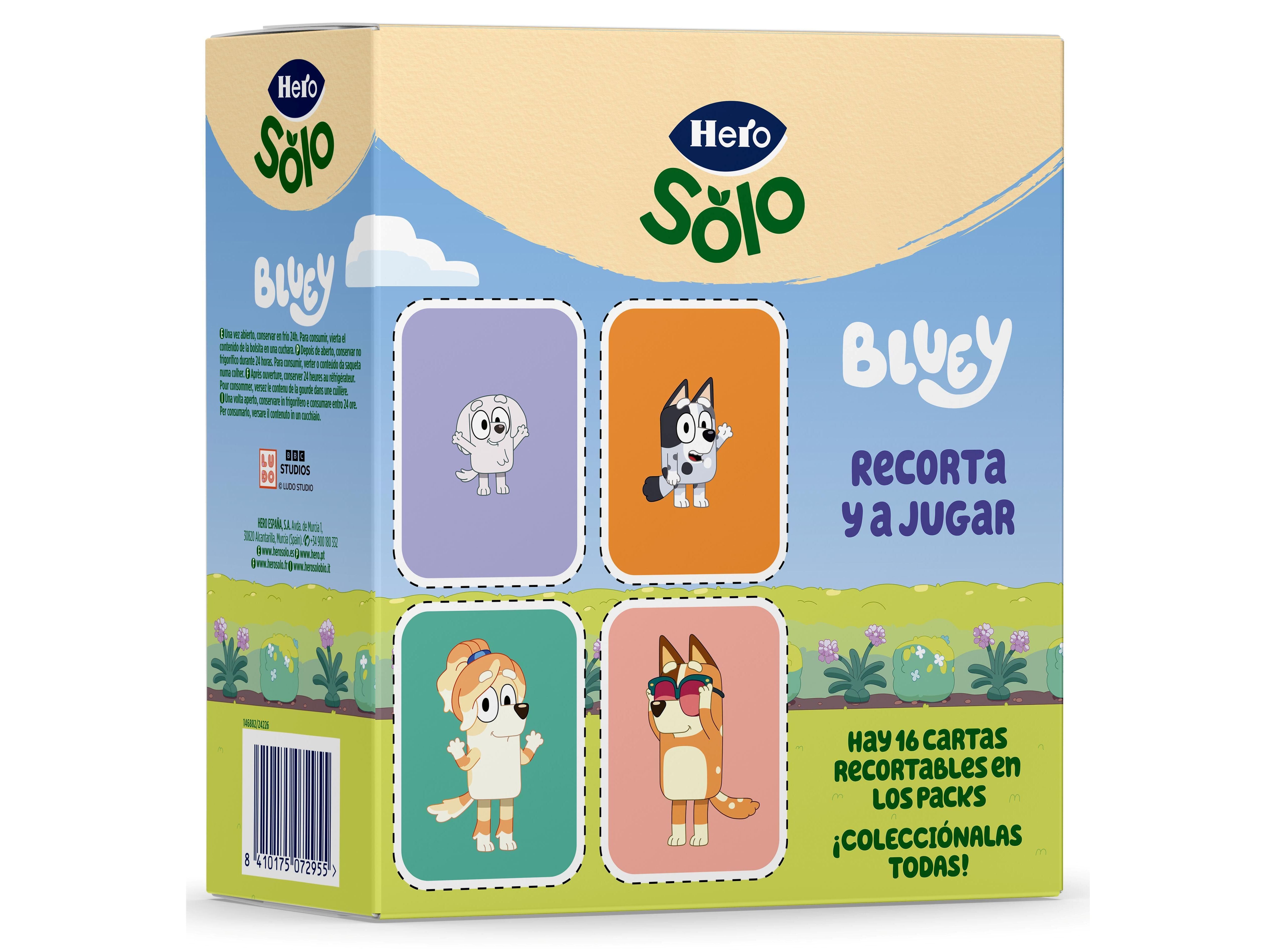 SAQUETA FRUTA HERO SOLO BLUEY IOG/BAN/MORAN PACK 4X100G image number 1