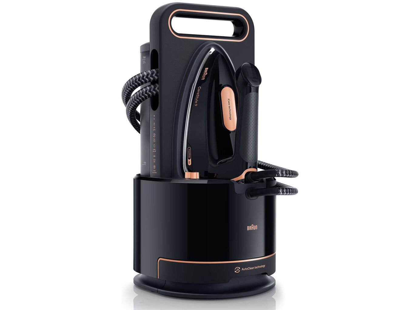 FERRO COM CALDEIRA BRAUN IS9090BK CARESTYLE 9 (PRESS&Atilde;O 9 BAR - 2700 W - JATO VAPOR 750 G/MIN)