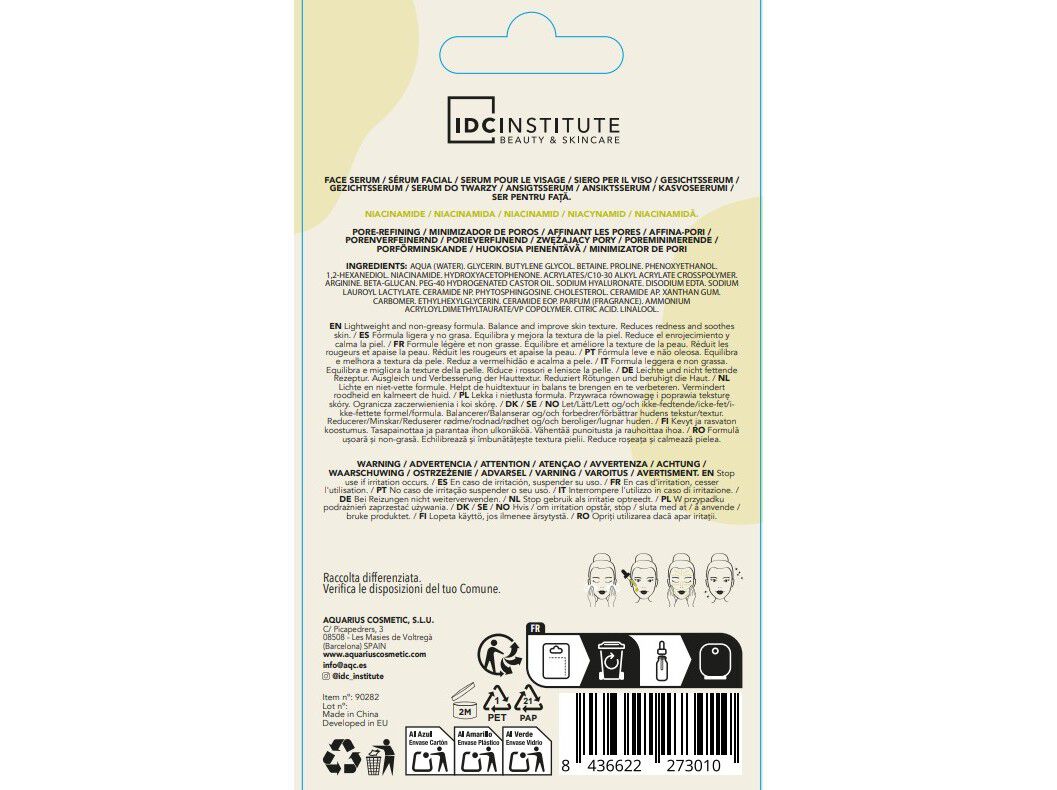S&Eacute;RUM NIACINAMIDE IDC INSTITUTE 10ML image number 2