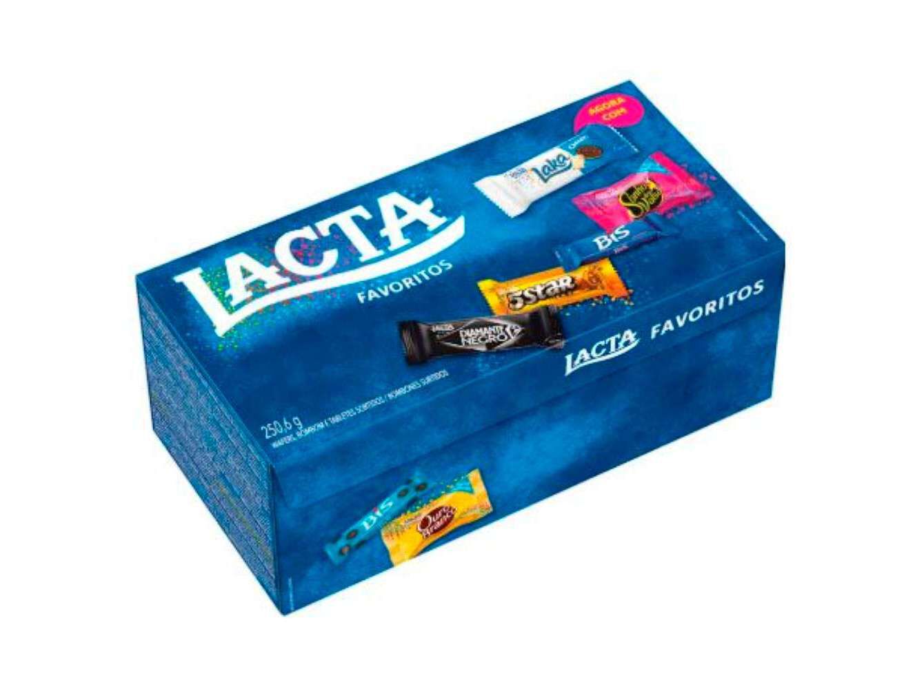 CHOCOLATES LACTA FAVORITOS CAIXA MIX 250.6G image number 1