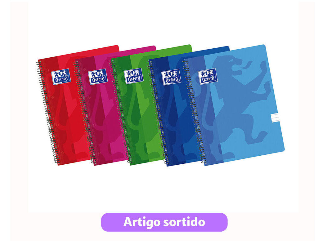 CADERNO ESPIRAL A4 OXFORD CAPA PL&Aacute;STICO POLIPROPILENO 50 FOLHAS CORES SORTIDAS image number 0