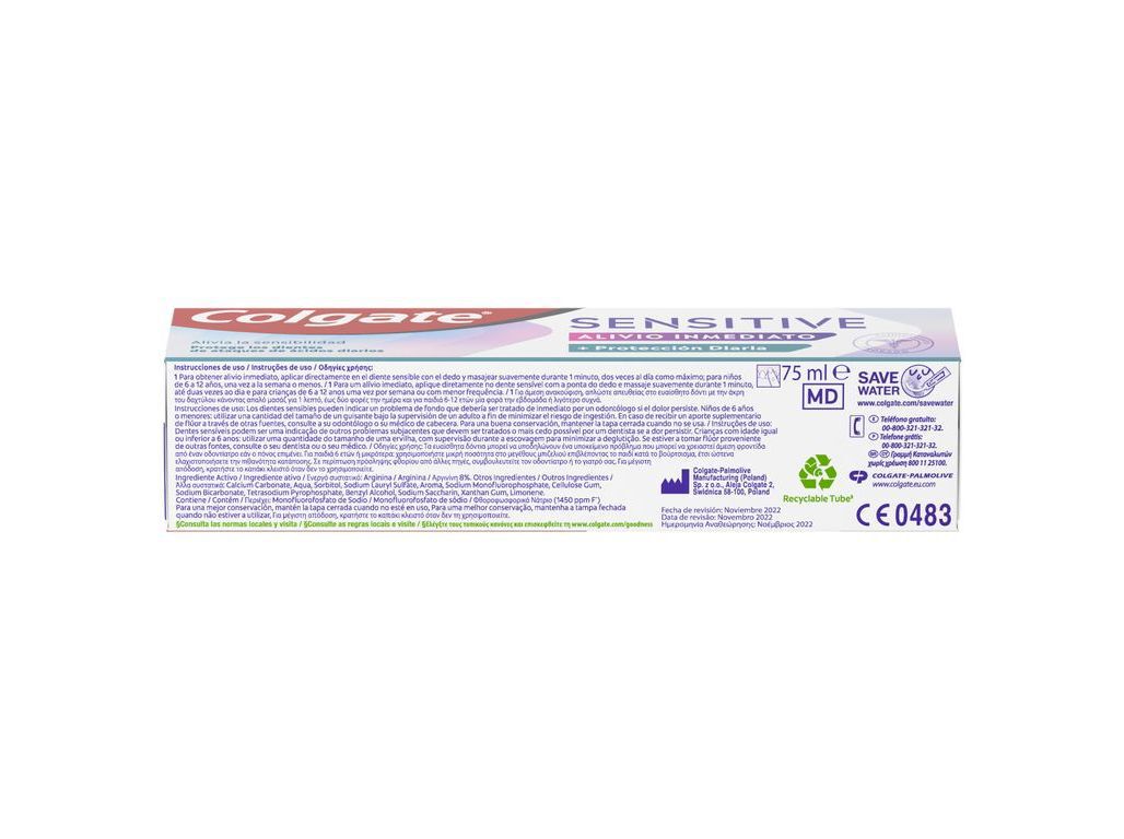PASTA DE DENTES SENSIBILIDADE PROTE&Ccedil;&Atilde;O DI&Aacute;RIA COLGATE 75ML image number 2