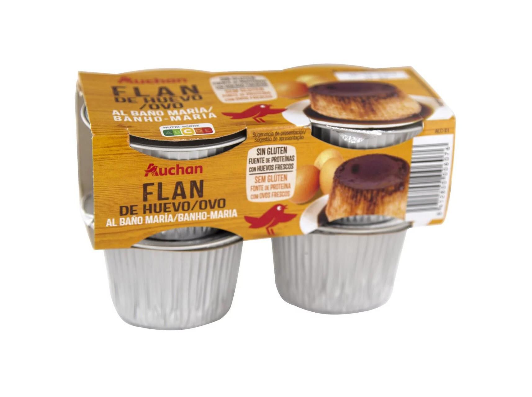 FLAN DE OVO AUCHAN 4X100G image number 0