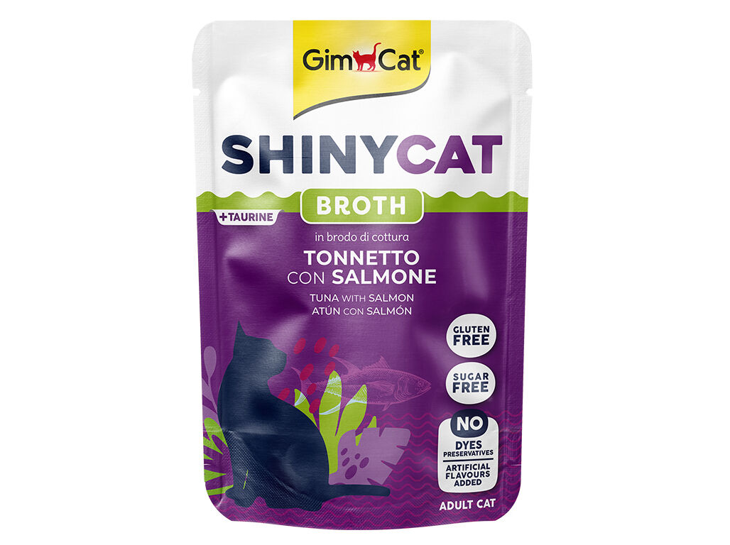 COMIDA H&Uacute;MIDA GIMCAT SAQUETA ATUM/SALM&Atilde;O 70G image number 0