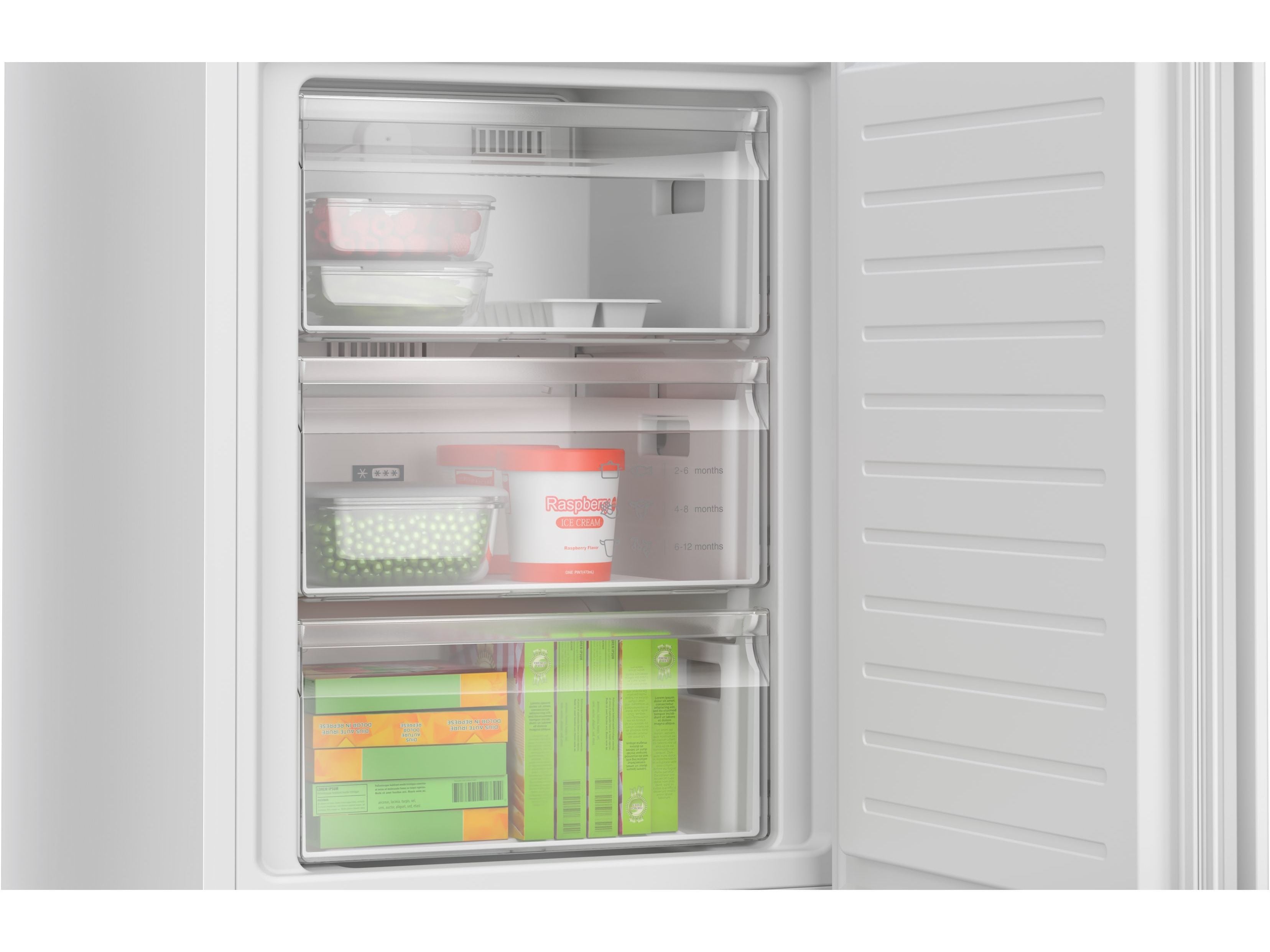 FRIGOR&Iacute;FICO COMBINADO BOSCH KGN362WCF S&Eacute;RIE 4 (NO FROST C 186CM 321L BRANCO) image number 4
