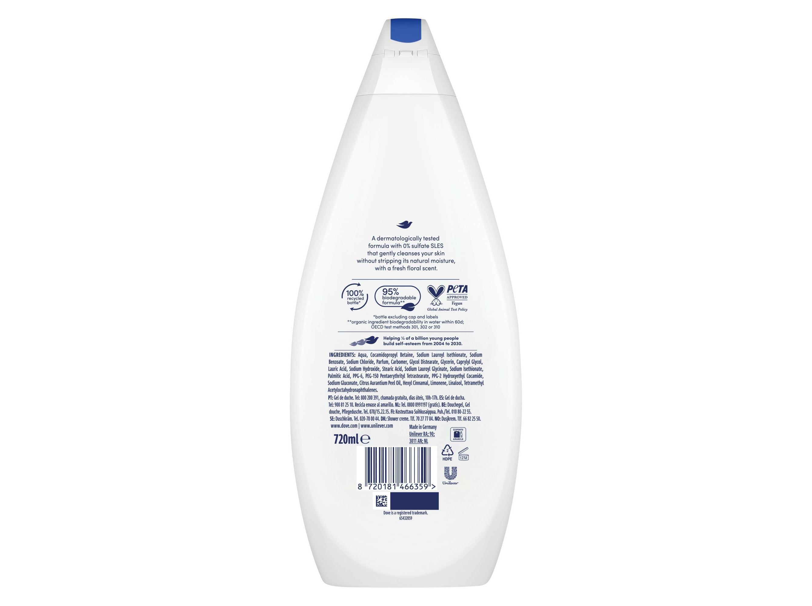 GEL BANHO DOVE HYDRATE 720ML image number 2