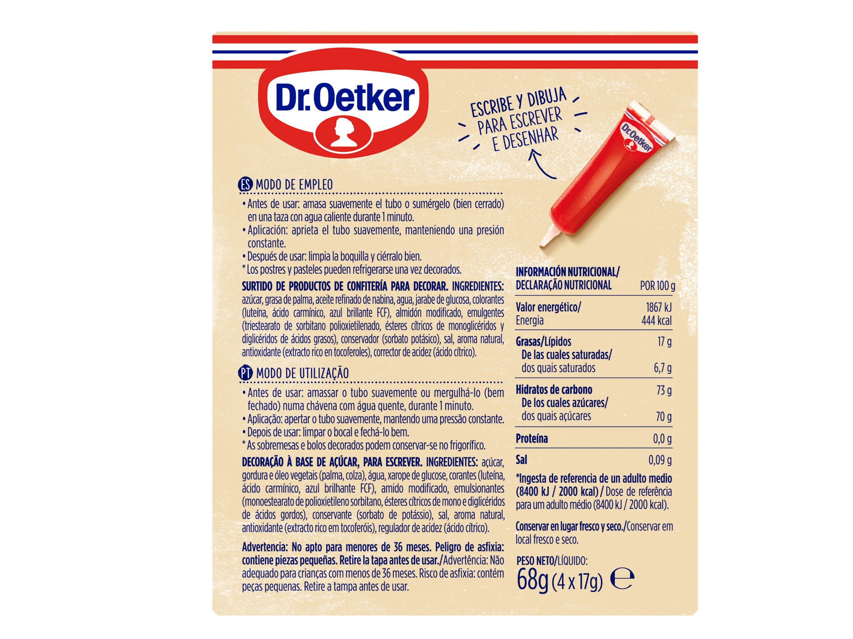 LAPIS PASTELEIRO DR.OETKER 4 CORES 68G image number 1
