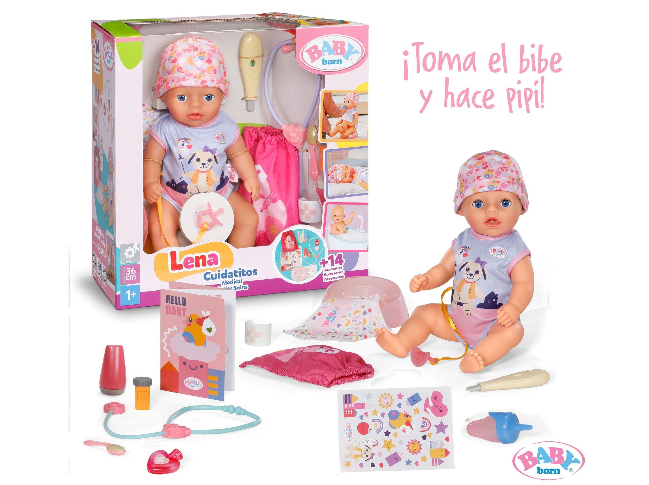 LENA CUIDADITOS BABY BORN 36CM