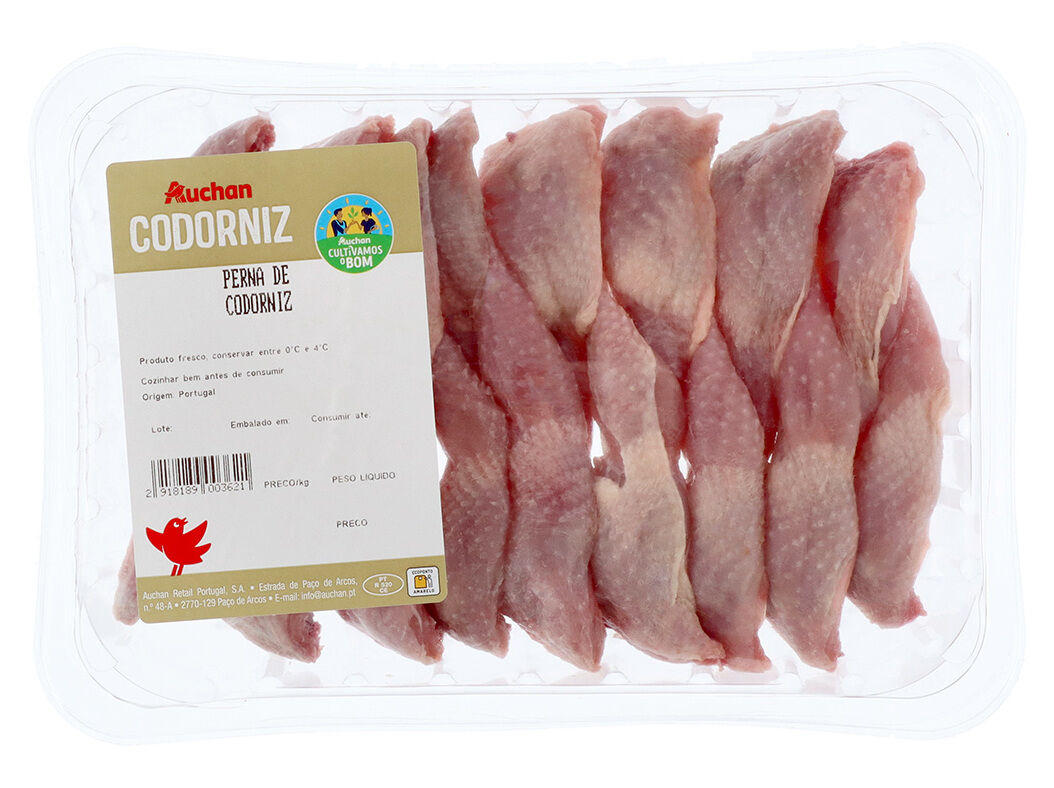 PERNA DE CODORNIZ AUCHAN CULTIVAMOS O BOM KG