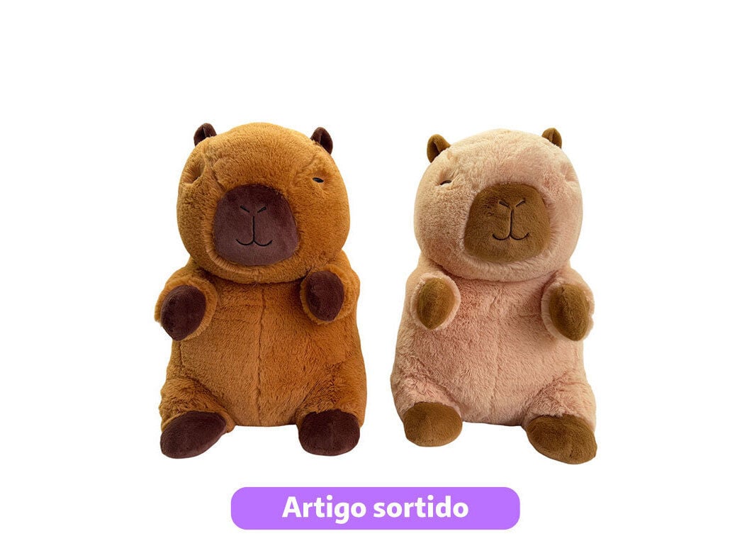 PELUCHE CAPIVARA ONE TWO FUN 50CM CORES SORTIDAS image number 0