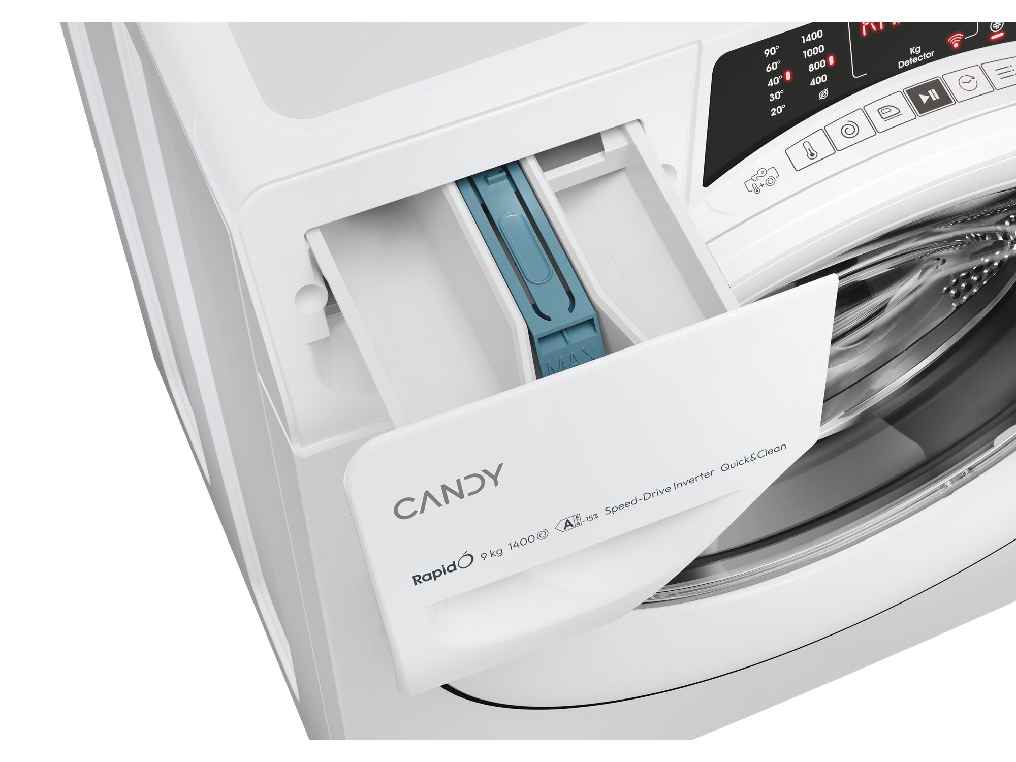 M&Aacute;QUINA DE LAVAR ROUPA CANDY RO 496DWM7/1-S - BRANCO A 9KG image number 8