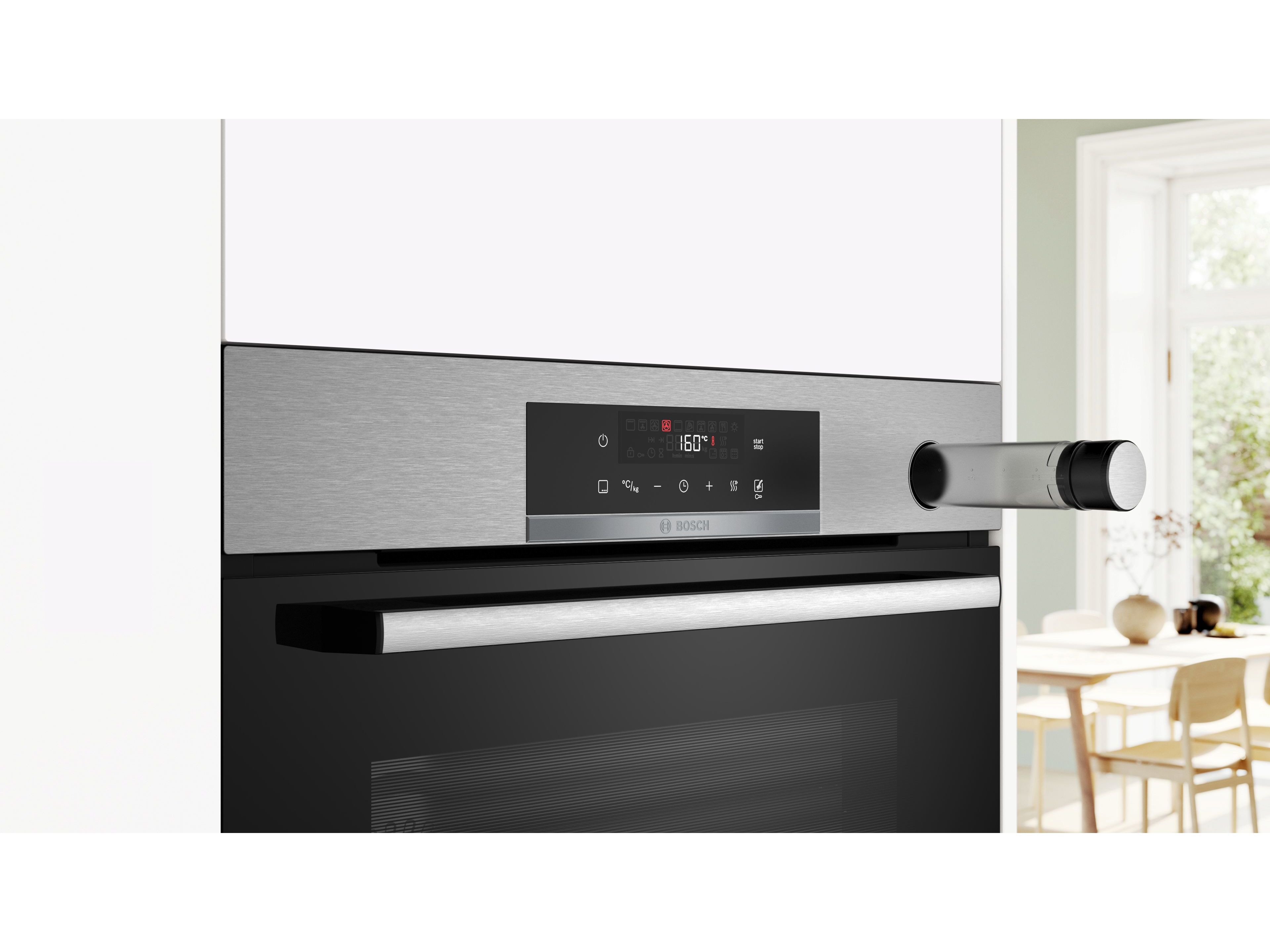 FORNO PIROL&Iacute;TICO BOSCH HRG572ES3 71 L A+ VAPOR AIR FRY INOX image number 5
