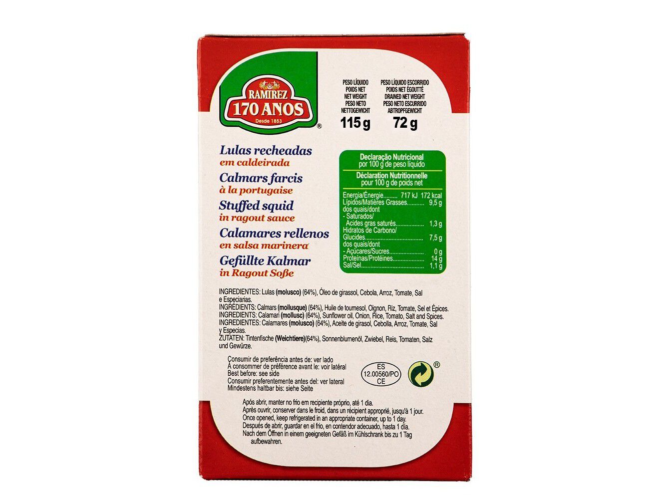 LULAS RECHEADAS RAMIREZ DE CALDEIRADA 115 (72) G image number 1