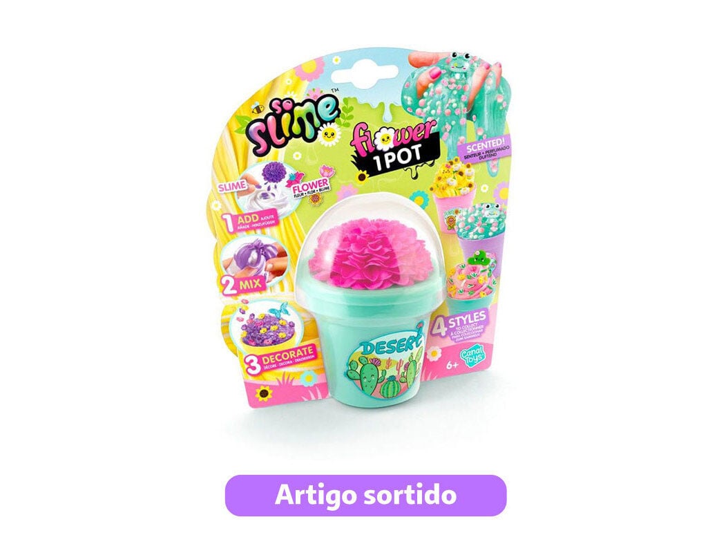 SLIME FLOWER POTE SLIME FLOWER MODELOS SORTIDOS image number 0