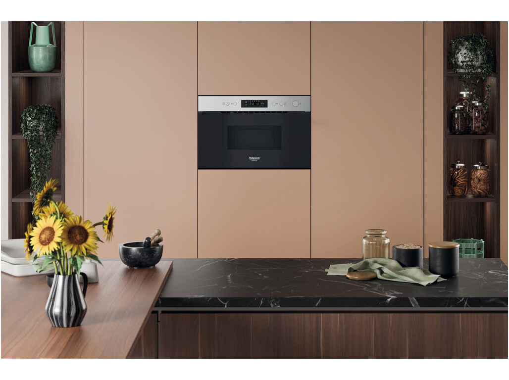 MICRO ONDAS ENCASTRE HOTPOINT HAM K12C X COM GRILL 22L image number 4