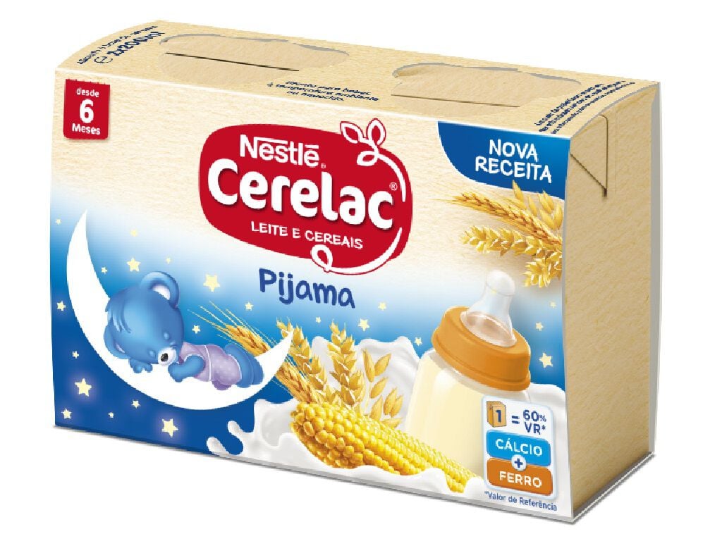 CEREAIS L&Aacute;CTEOS CERELAC LEITE E CEREAIS PIJAMA 2X200ML