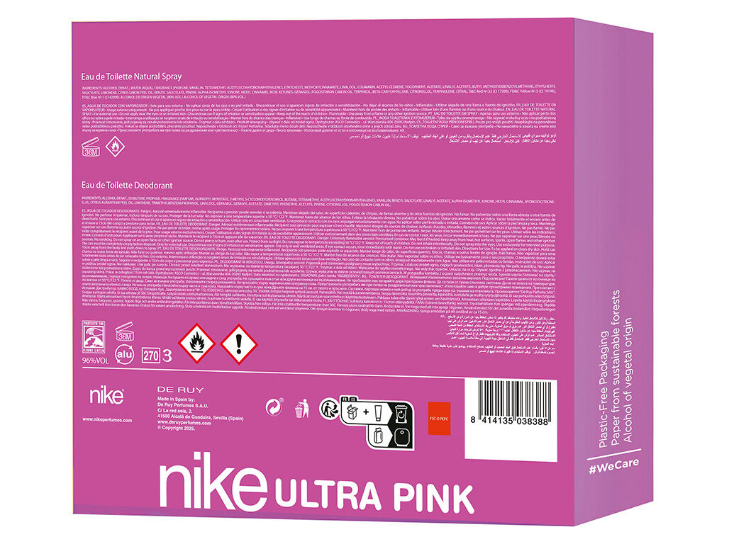 CONJUNTO NIKE ULTRA PINK EDT100ML+DEO 200ML image number 1