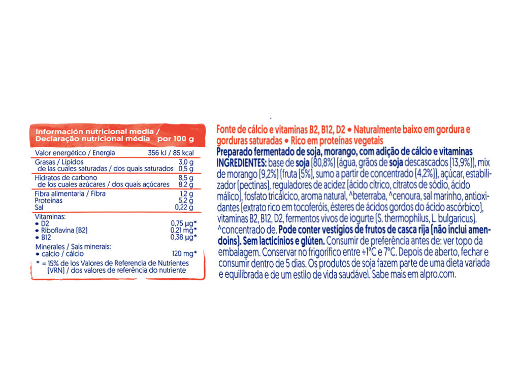 YOFU ALPRO SKYR MORANGO 400G image number 1