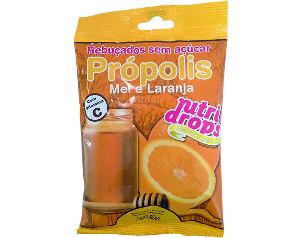 REBU&Ccedil;ADOS NUTRIDROPS PROPOLIS E MEL SEM A&Ccedil;&Uacute;CAR 75G image number 0
