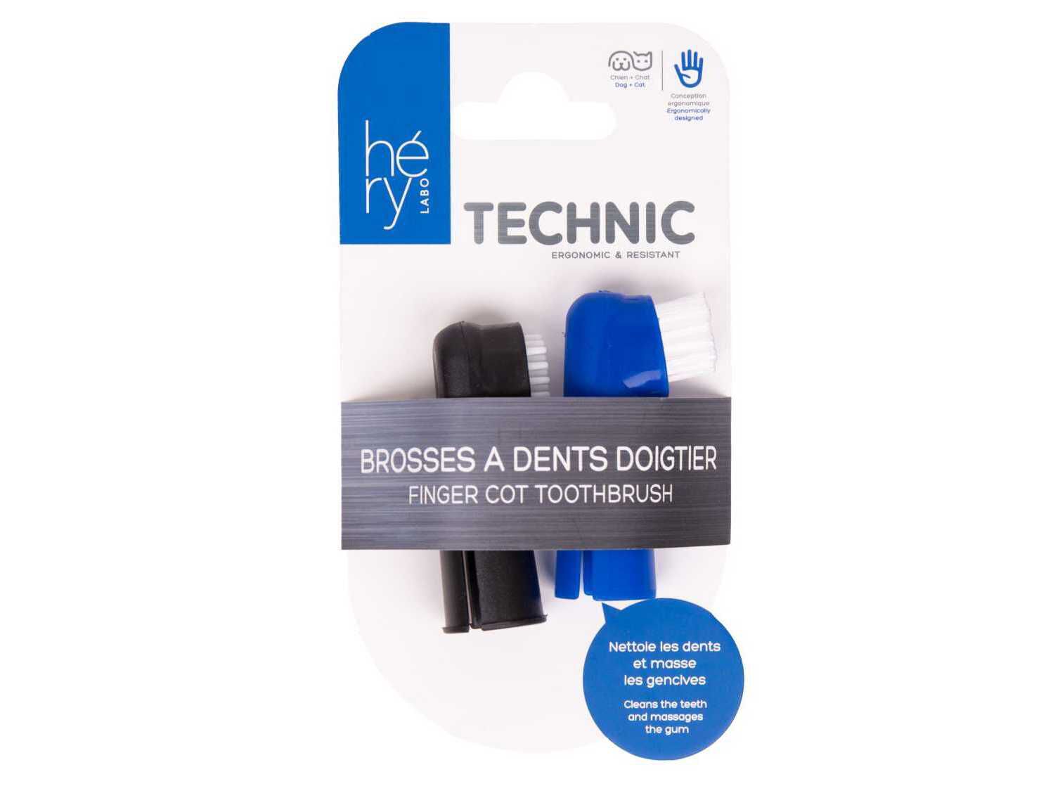 ESCOVA DE DENTES PARA ANIMAIS H&Eacute;RY DEDAL 2 UNIDADES