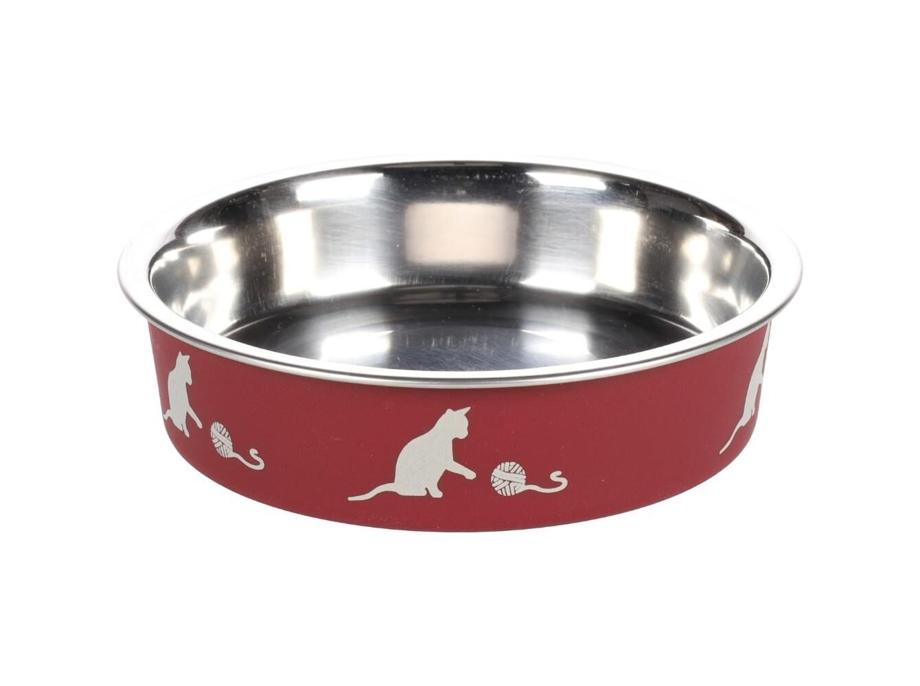 COMEDOURO GATO FLAMINGO KENA VERMELHO 160ML