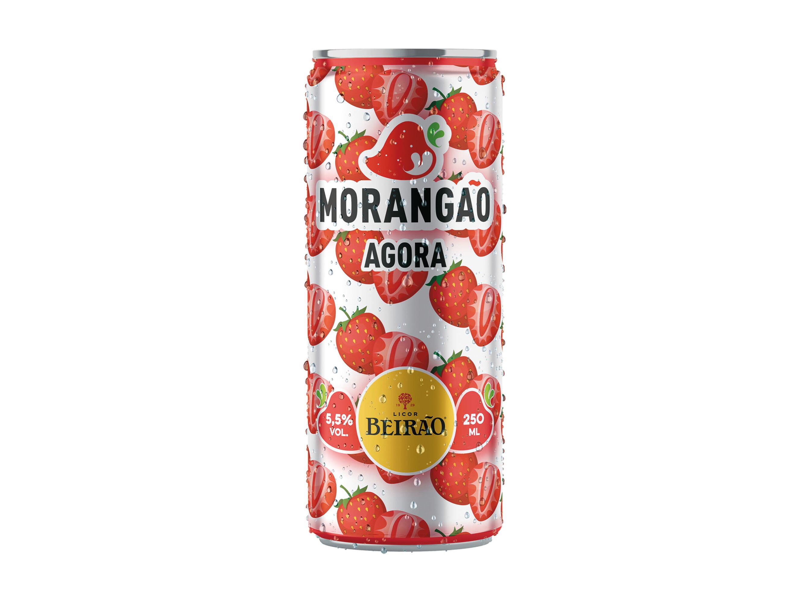 COCKTAIL LICOR BEIR&Atilde;O MORANG&Atilde;O LATA 0.25L (SDR) image number 1