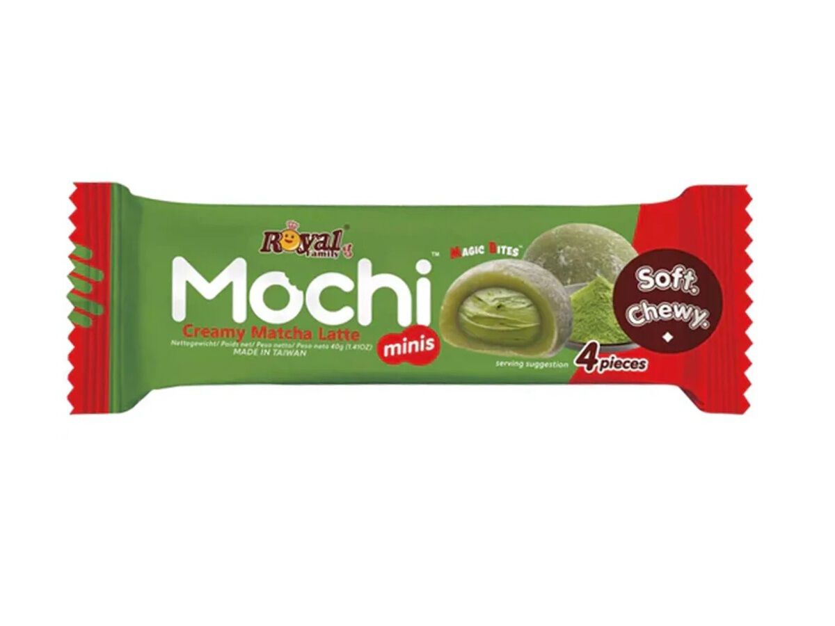 MOCHI MINIS ROYAL FAMILY CREAMY MATCHA LATTE 40G (4UN)