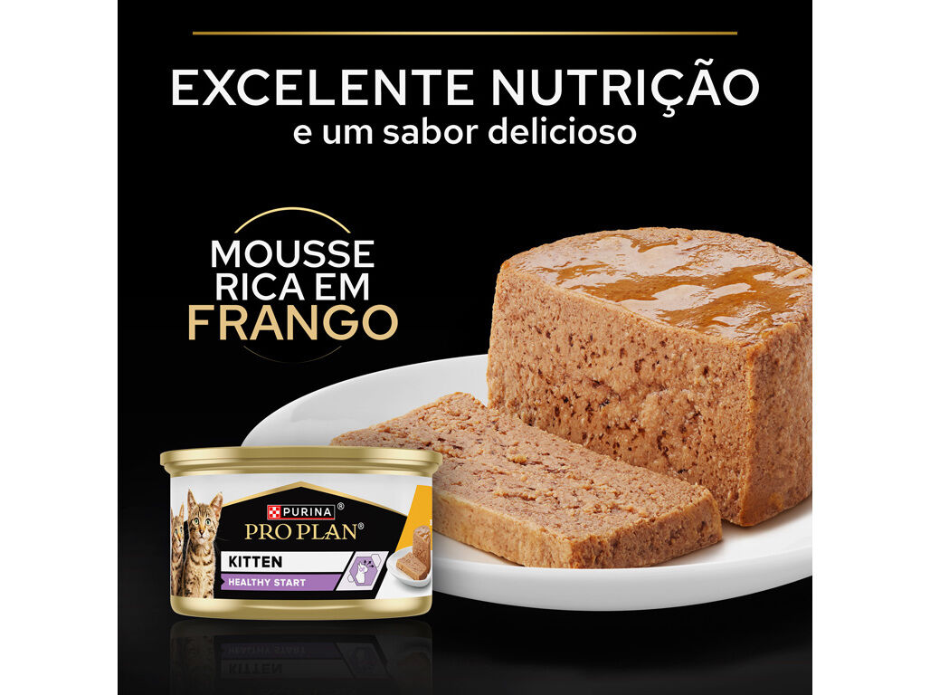 COMIDA H&Uacute;M. GATO PRO PLAN J&Uacute;NIOR MOUSSE FRANGO 85G image number 3