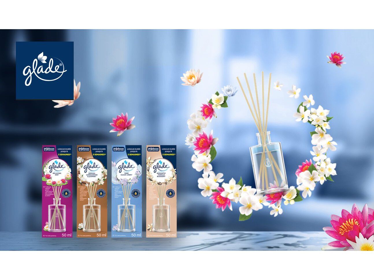 STICKS GLADE ROMANTIC VANILLA 50ML image number 3