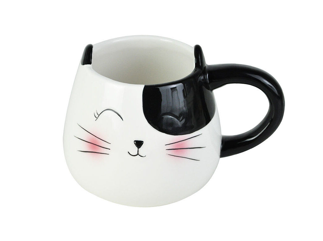 CANECA PORCELANA ACTUEL FORMA GATO