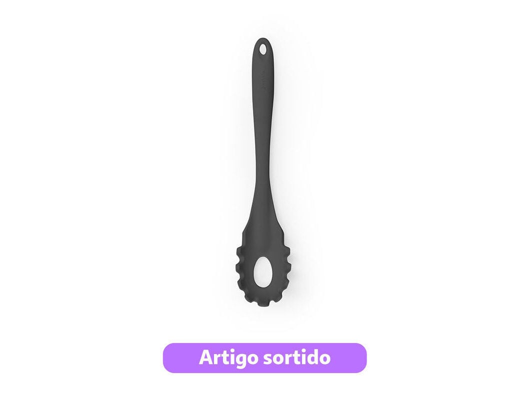 COLHER ESPARGUETE SILICONE 27.5X5.8CM CORES SORTIDAS image number 0