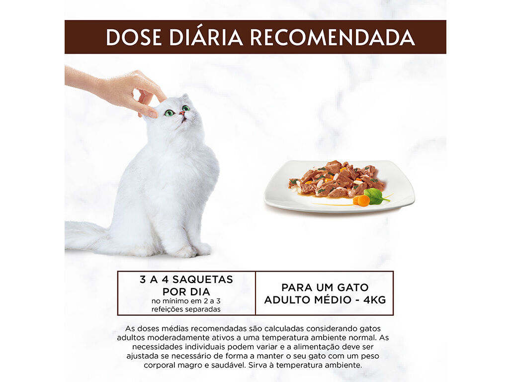 COMIDA H&Uacute;MIDA PARA GATO GOURMET A LA CARTE COM PEIXE 4X85G image number 4