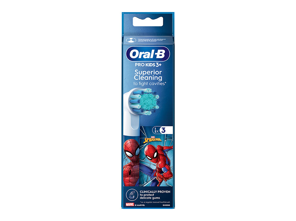 RECARGA ESCOVA ORAL B KIDS SPIDERMAN/FROZEN 3UN image number 1