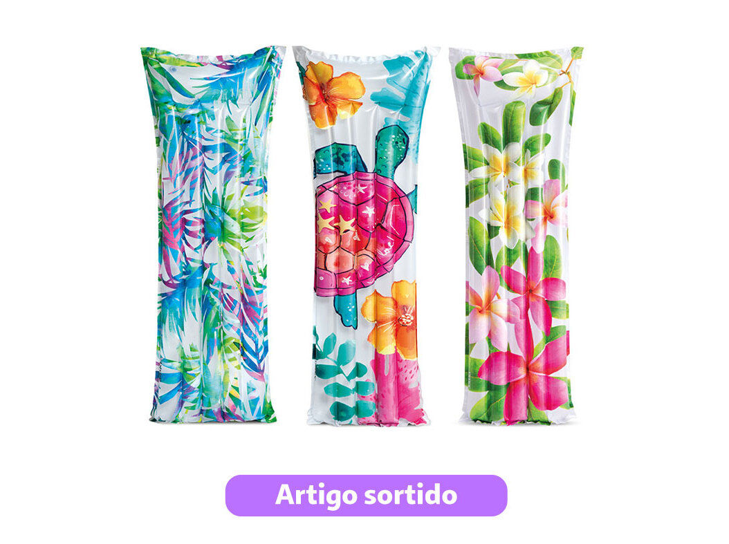COLCH&Atilde;O PRAIA INTEX 170X53X15CM MODELOS SORTIDOS
