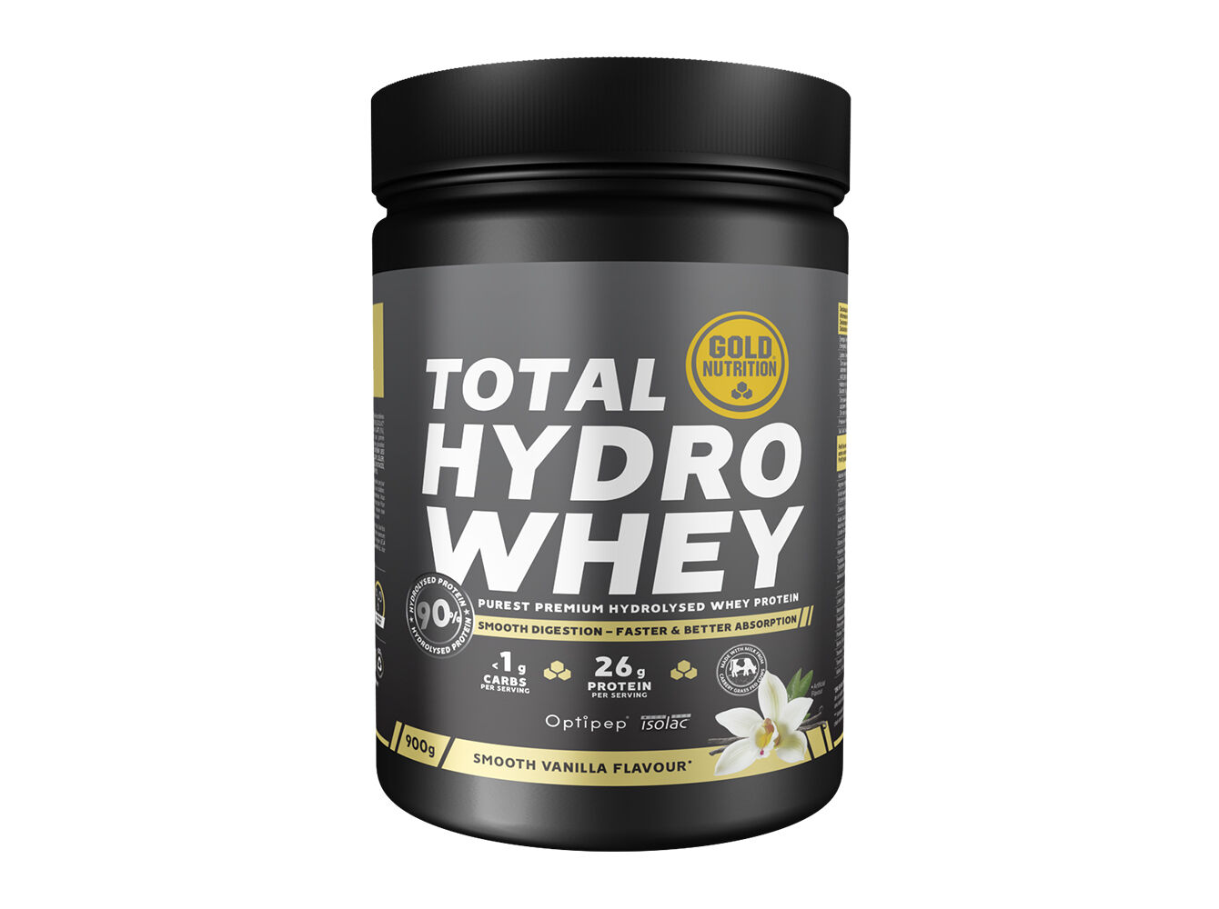 PROTEINA GOLDNUTRITION TOTAL HYDRO WHEY BAUNILHA 900G image number 0