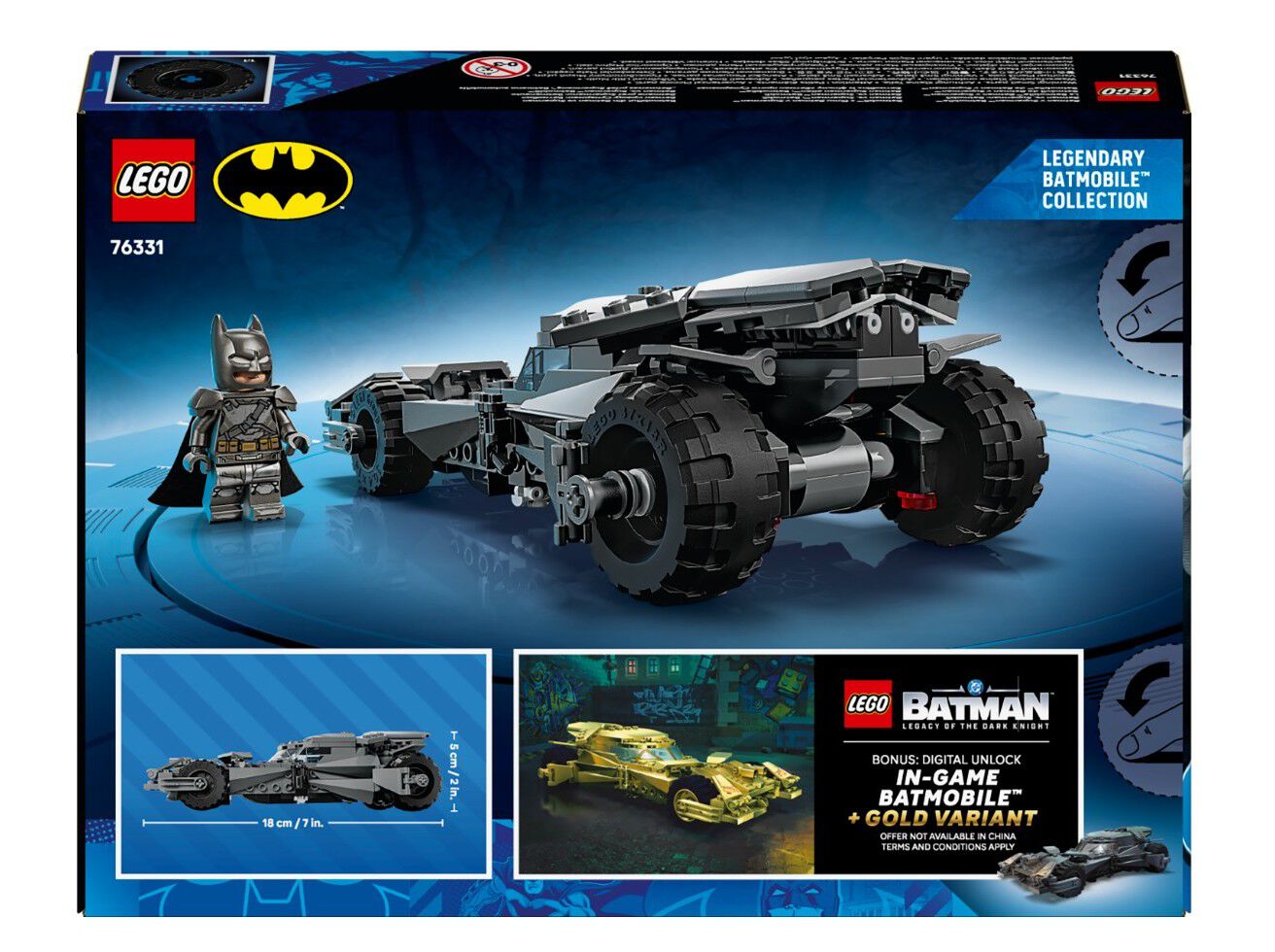 BATM&Oacute;VEL DE BATMAN VS. SUPERMANT LEGO SUPER HEROES DC 76331