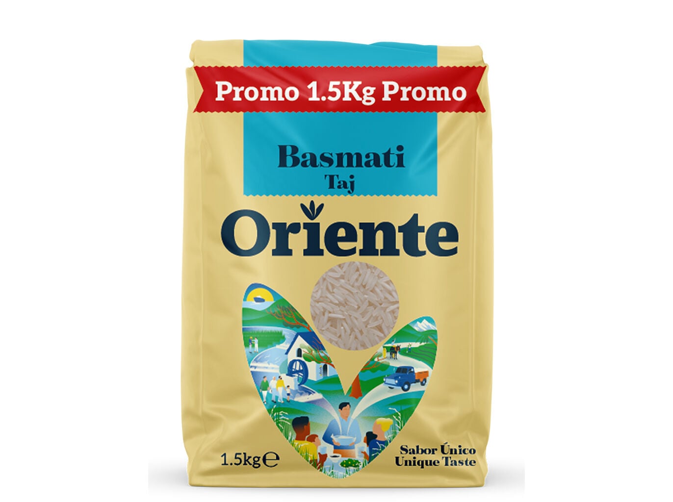 ARROZ BASMATI ORIENTE TAJ 1.5KG image number 2