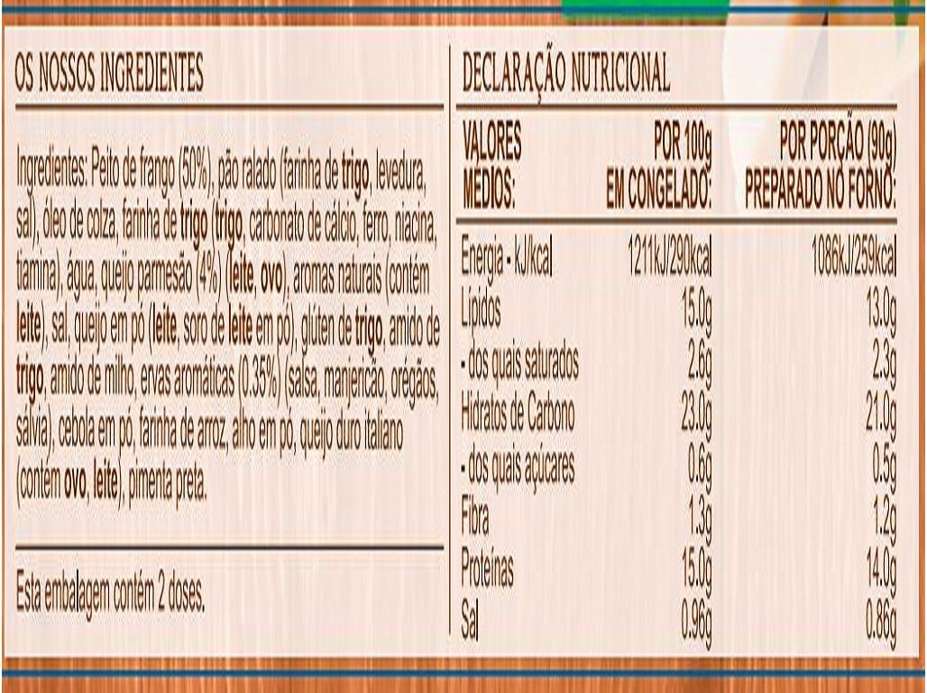 CROCANTES IGLO FRANGO COM PARMES&Atilde;O 200G image number 1