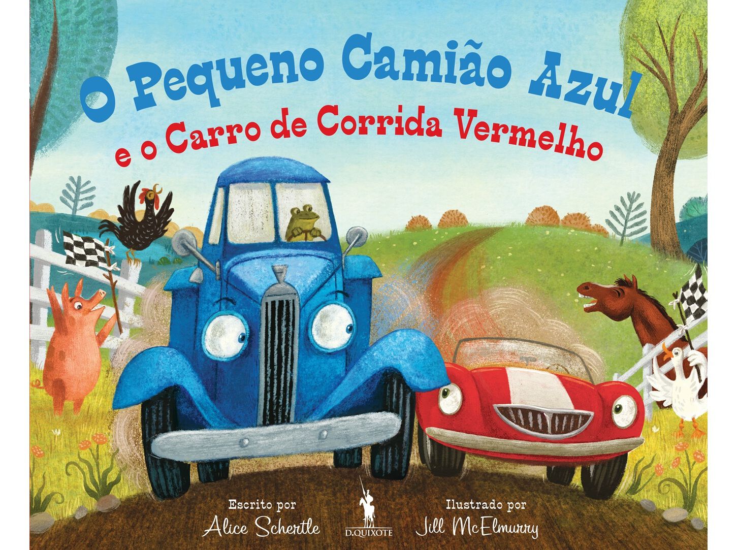 LIVRO O PEQUENO CAMI&Atilde;O AZUL E O CARRO DE CORRIDA VERMELHO image number 0