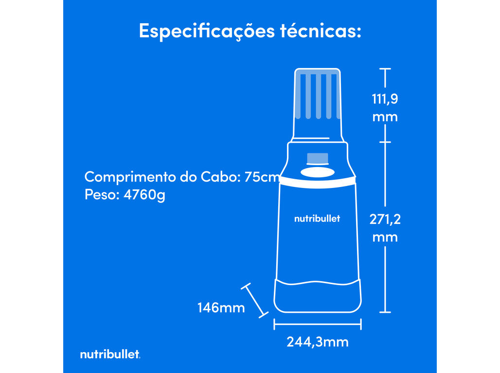 M&Aacute;QUINA DE GELADOS NUTRIBULLET CHILL ICE CREAM MAKER NBD0503W 470ML 500W 5 PROGRAMAS image number 10