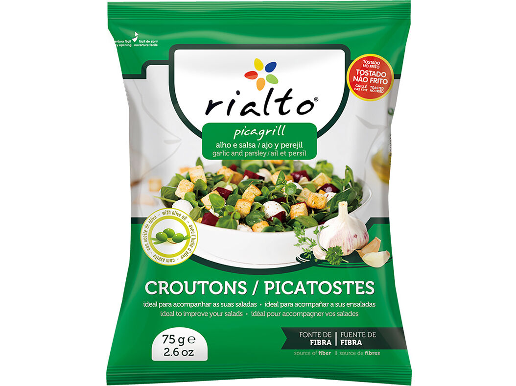 CROUTONS PICAGRILL TOSTADOS COM ALHO E SALSA 75G image number 0