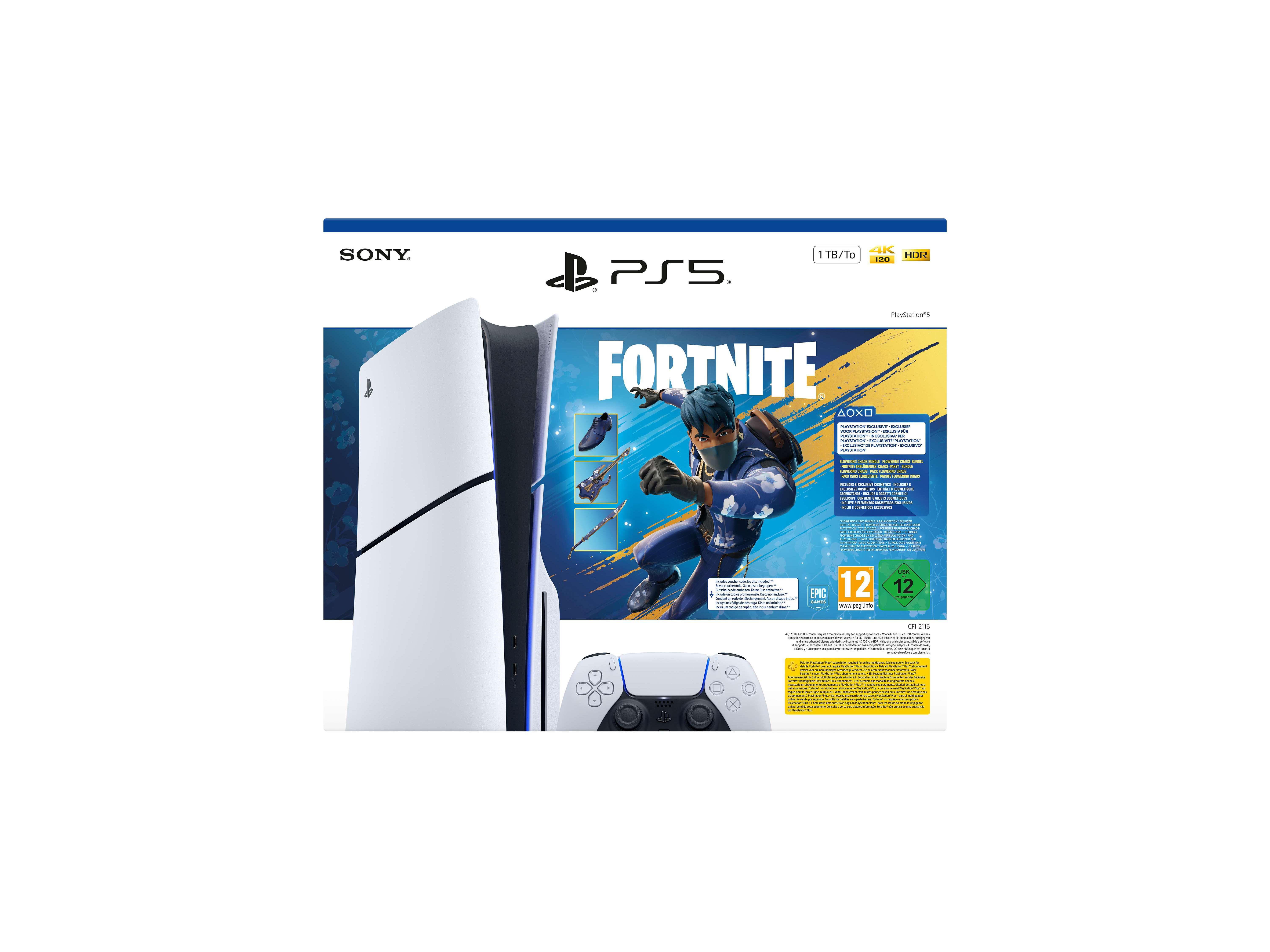 CONSOLA STANDARD SLIM PS5 +FORTNITE