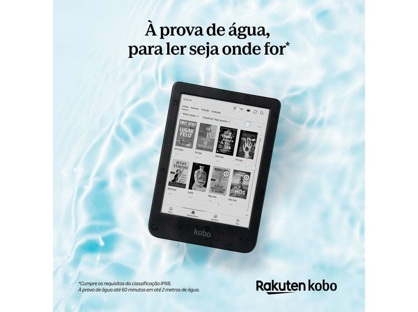 E-BOOK KOBO CLARA 6" 16GB WI-FI PRETO image number 1