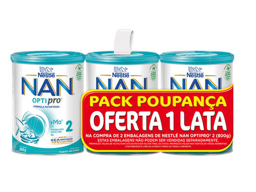 LEITE NAN 2 PACK 3X800 G LEVE 3 PAGUE 2 image number 0