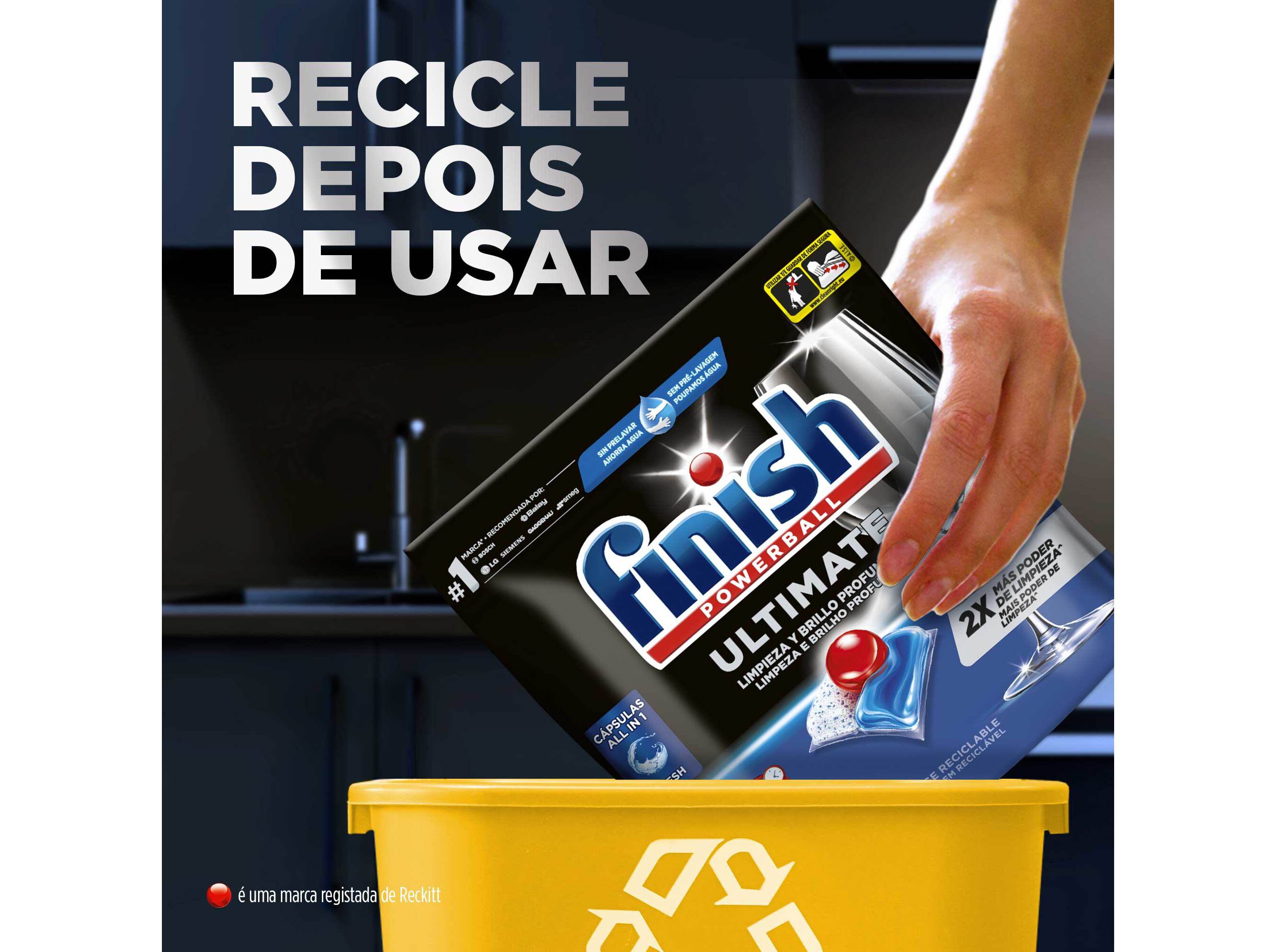 DETERGENTE LOI&Ccedil;A M&Aacute;QUINA FINISH ULTIMATE LIM&Atilde;O 32PASTILHAS image number 8