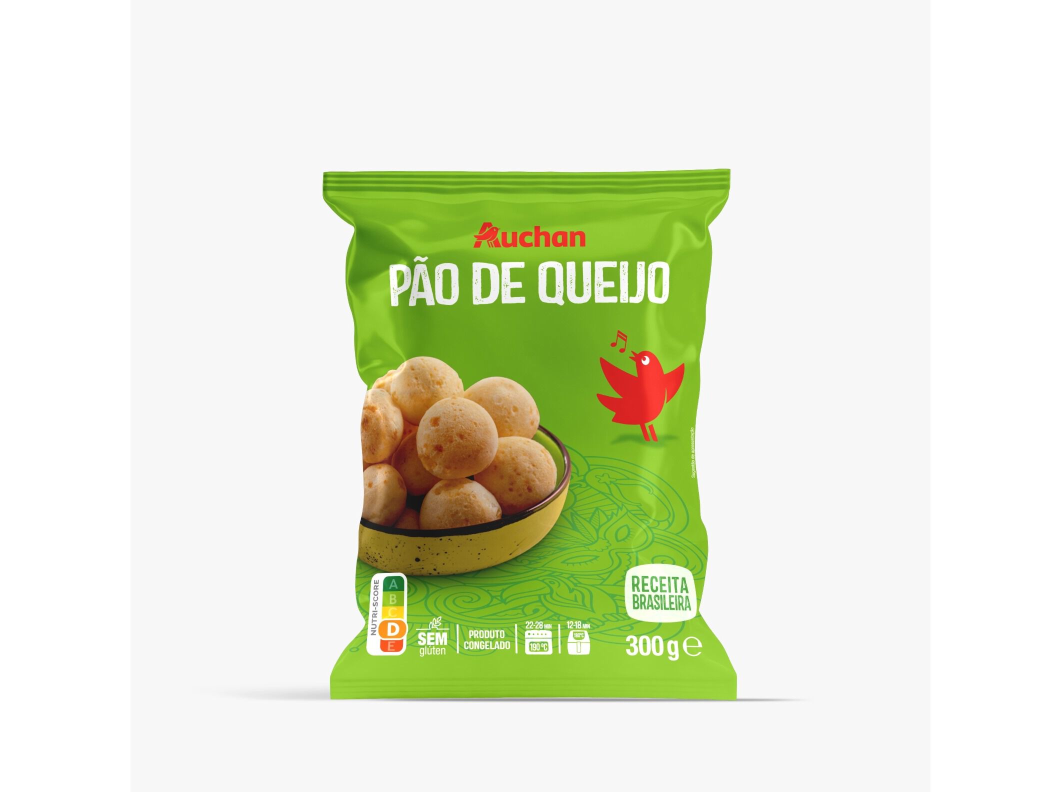 P&Atilde;O DE QUEIJO AUCHAN SEM GL&Uacute;TEN 300G